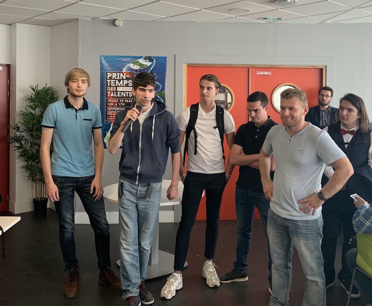 Bravo au groupe d’apprentis qui vient de remporter le prix du public de la première édition du printemps des talents