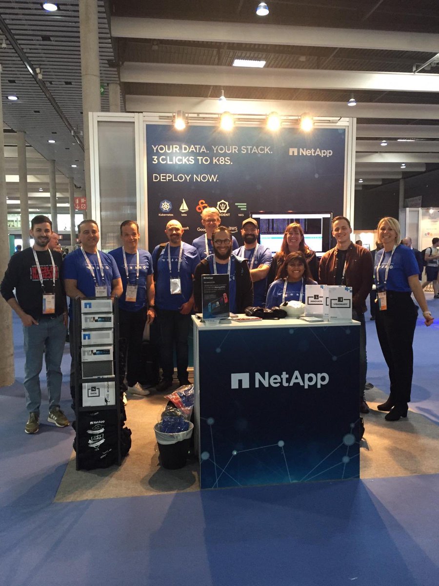 Nushrinah01's tweet image. Thanks everyone for stopping by booth #G6 @KubeCon and to our amazing team for their great support #NetAppDevOps #KubeConEU