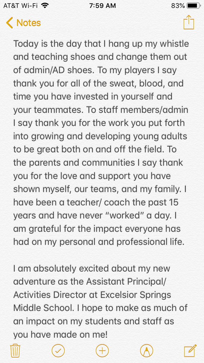 Thank you all for the past 15 years of coaching and teaching!! Follow my new account <a href="/MS_AD_Baker/">Douglas Baker</a>