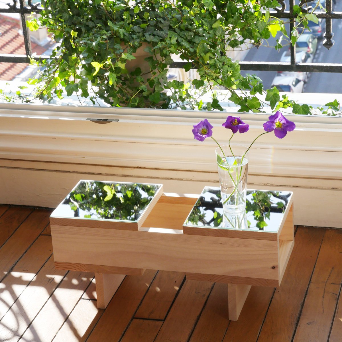 Petite table miroir #1heure1objet