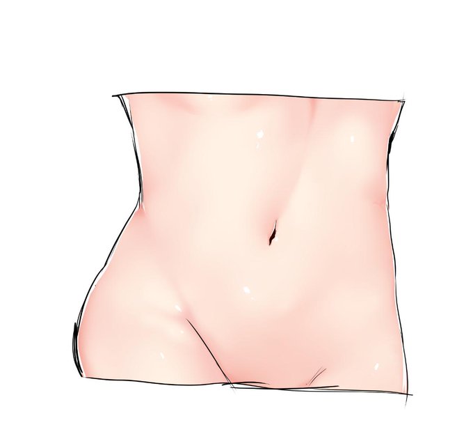 トップ100イラスト お腹 塗り方 すべての動物画像