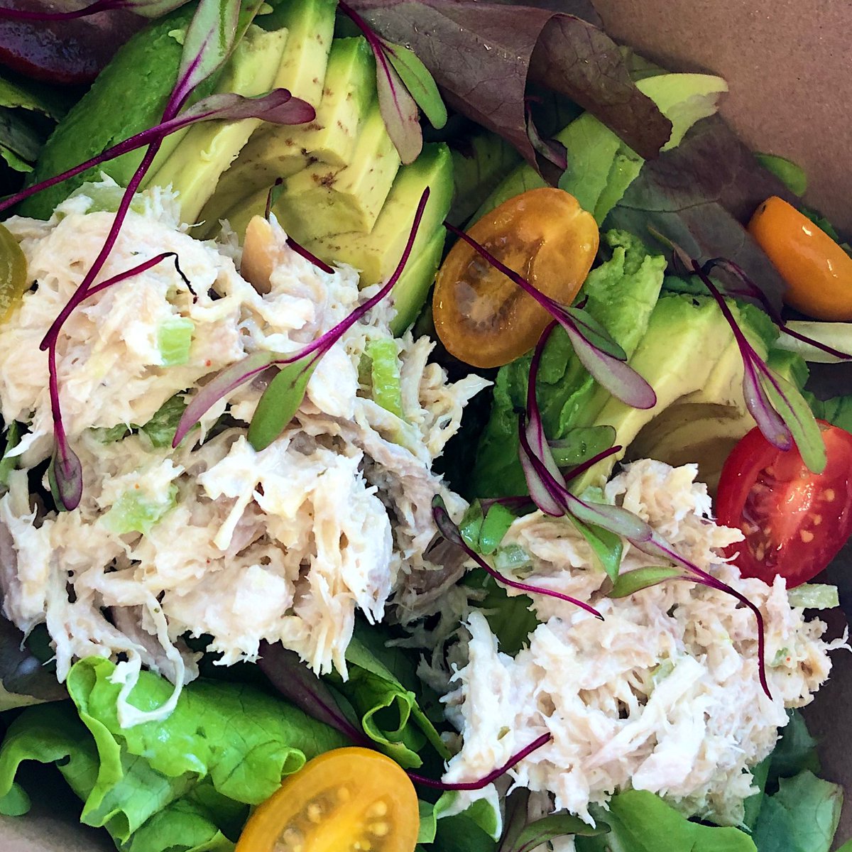 Today’s special $8.95
Chicken Salad Loaded Avocado
And - Sliders are back on Friday!