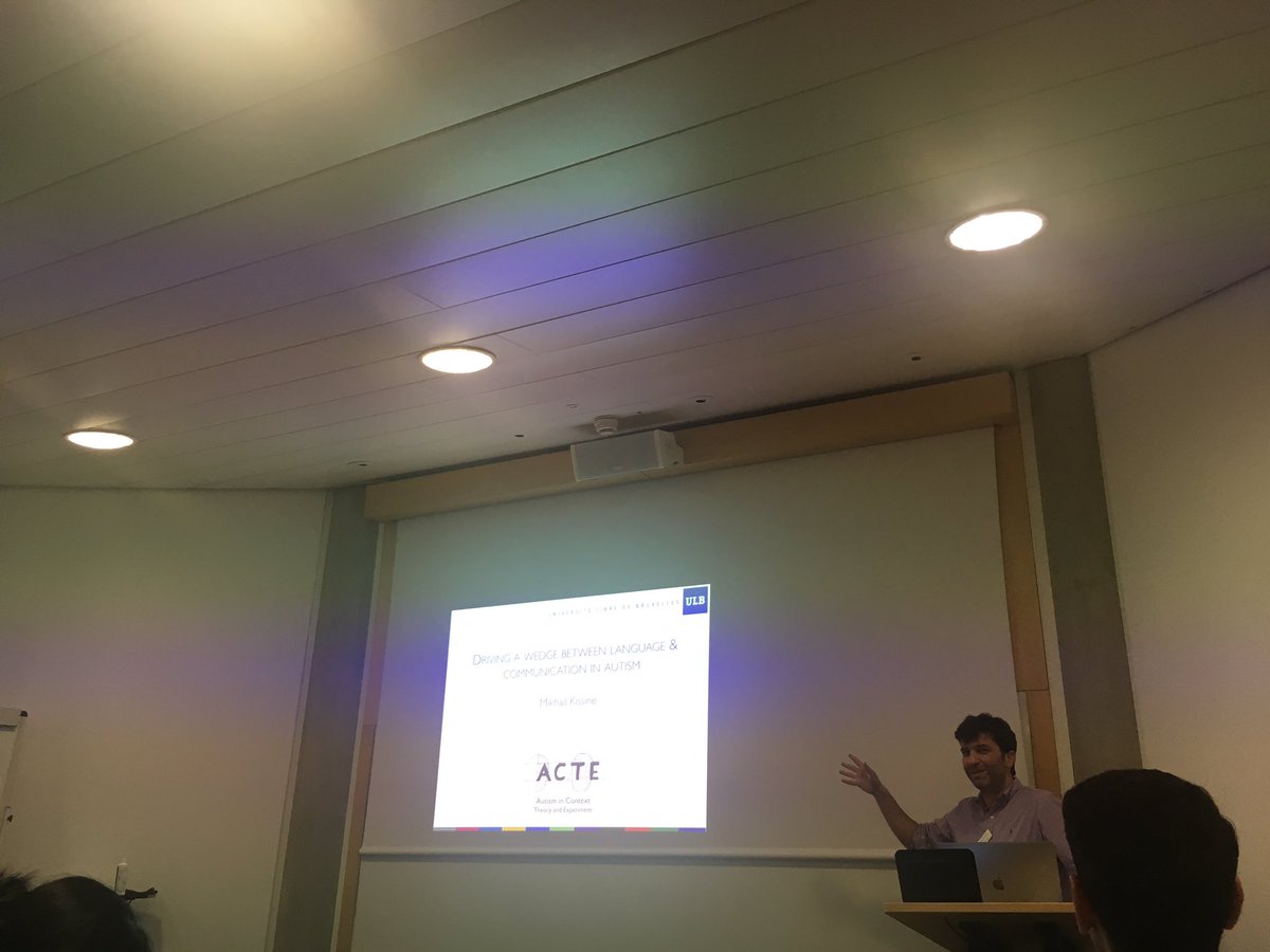 It’s our last keynote of the day! Dr Mikahil Kissine is presenting his work on language, communication and autism #MuNDi2019