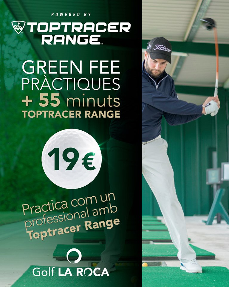 ¡Practica y conviértete en un pro del golf con nosotros y nuestras nuevas ofertas de Toptracer Range! 🏌️‍♂️

Green Fee Prácticas + 25 min Toptracer Range ➡️ 15€
Green Fee Prácticas + 55 min Toptracer Range ➡️ 19€
