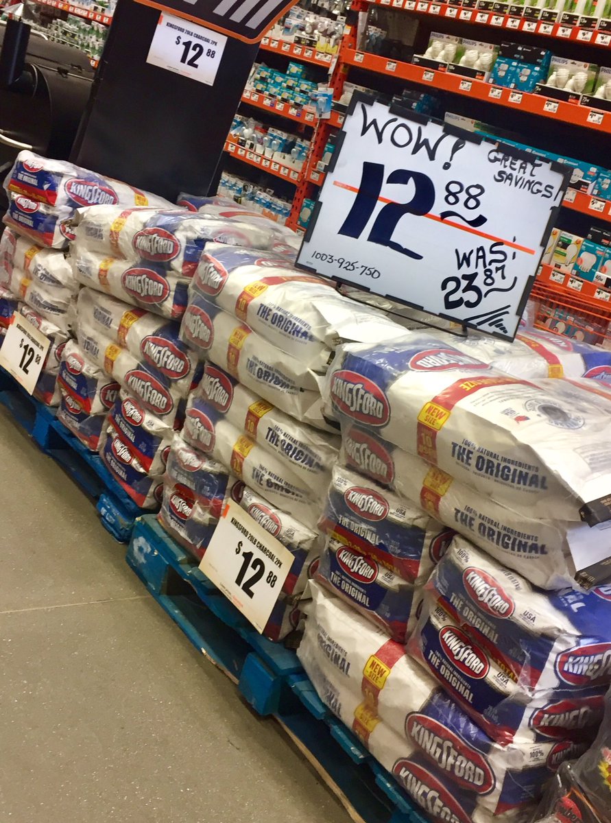 HomeDeer's tweet image. Holy savings!! Did someone really say $12.88 for a 2pk of Kingsford charcoal?!!? Yes we did!! Come on down to your Deer Park Home Depot for this great Memorial Day sale &amp;amp; a few others while your here.  #wearedeerpark #orangleblooded #passingsavingsalongtoourcustomers
