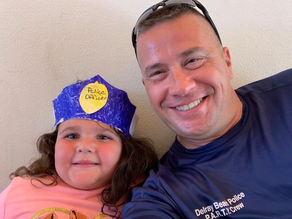 DelrayBeachPD's tweet photo. Just two police officers hanging out on a DBPD Kids n’ Cops field trip. #happykidshappycity #DBPDproud https://t.co/6ScdFiyK2g