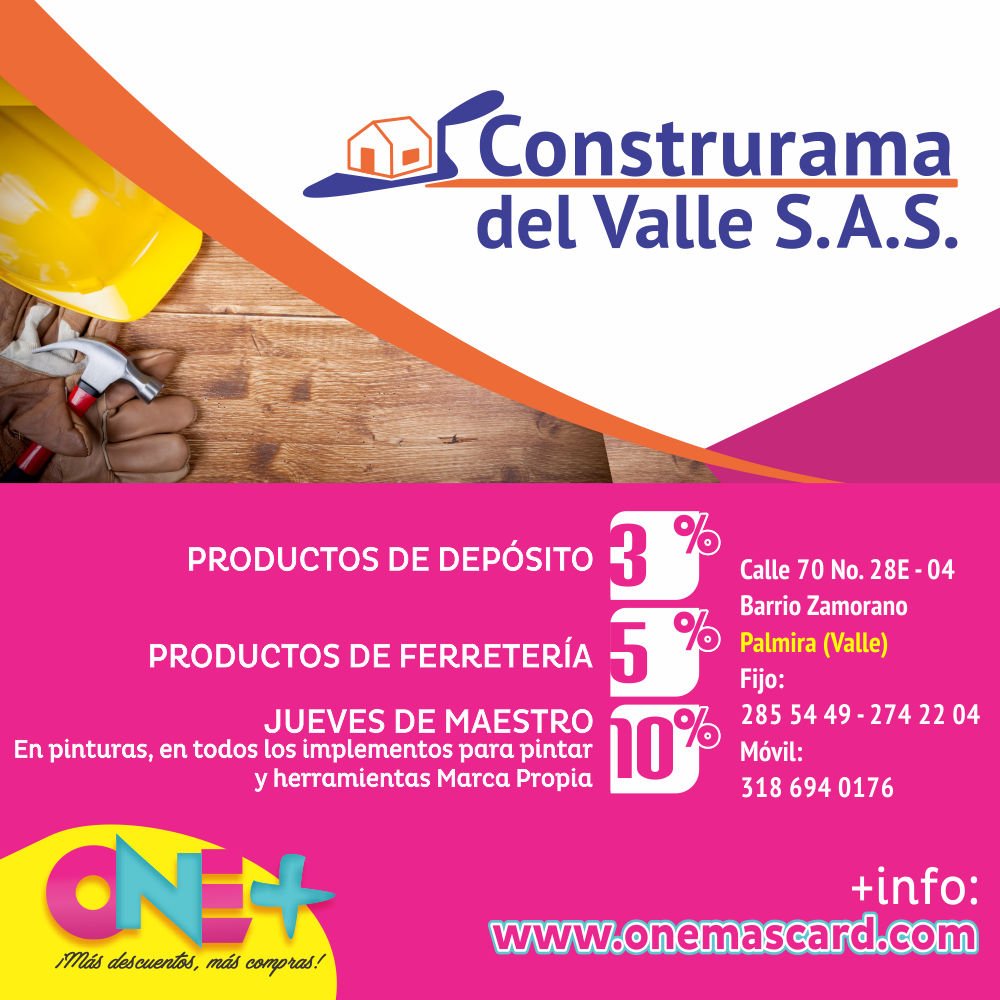 onemascard's tweet photo. Arregla o remodela tu casa, con el convenio #ConstruramaDelValleSAS los #OneMasCard tiene descuentos especiales. Calle 70 No. 28E - 04 B.Zamorano Palmira Fijo: 2855449 - 2742204 Móvil: 3186940176 #like4like #construccion #hogar #palmira #descuentos https://t.co/qM4Oer5OfA