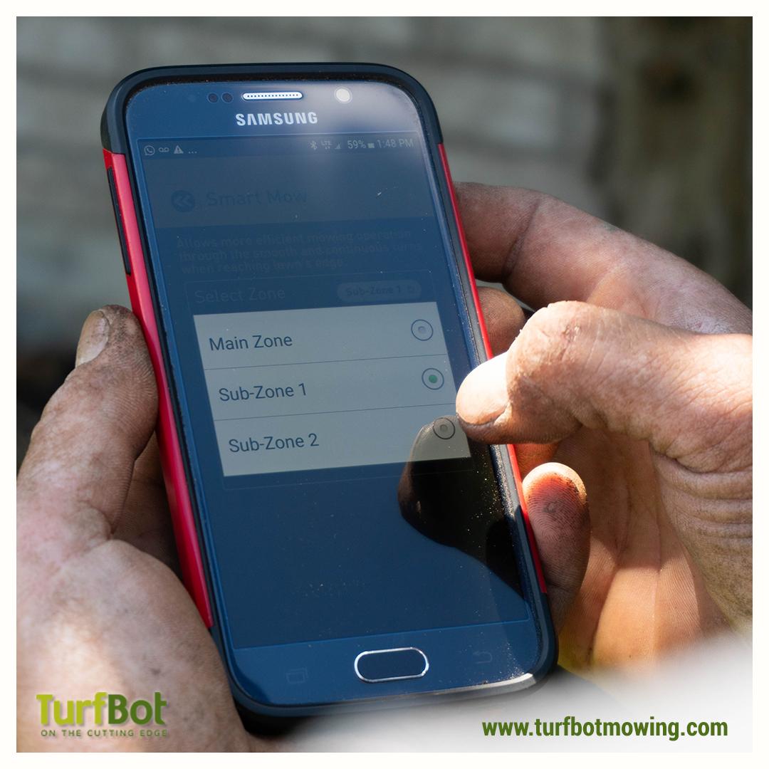 turfbotmowing's tweet photo. Did you know? When you sign on as a #TurfBot customer, you'll be able to control your #robotic #lawnmower by logging into our app! There, you can start or stop the mower, set mowing times or check the status. Learn more about who we are and what we do at https://t.co/FJJ9AOig5c. https://t.co/7GOdpoZEDv