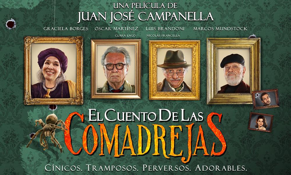mcflystudio's tweet photo. Estamos muy orgullosos de la recepción que está teniendo @ComadrejasFilm. Con críticas más que positivas de #Clarín, #CinesArgentinos, #Infobae, es la nueva película de Juan José Campanella, con Graciela Borges, Oscar Martínez, Marcos Mundstock y Luis Brandoni. 
#Film #Argentina https://t.co/0jYw0RfTpk