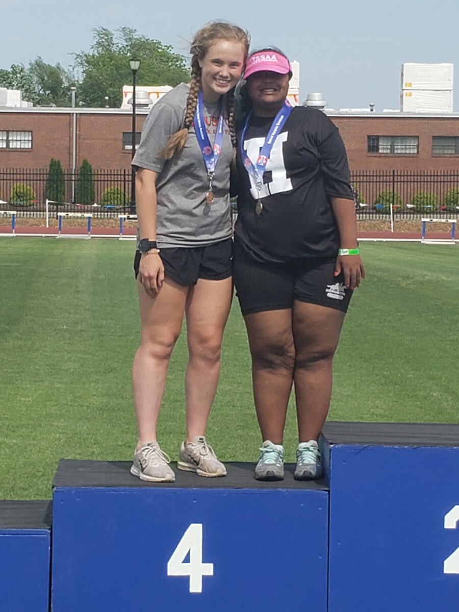 YouAreHouston's tweet photo. Congrats Breonna Allen &amp; Molly Rose!
They Finished 4th In Long Jump Unified Division At State Tournament Track Meet.
#SGOD https://t.co/smIUziMw02