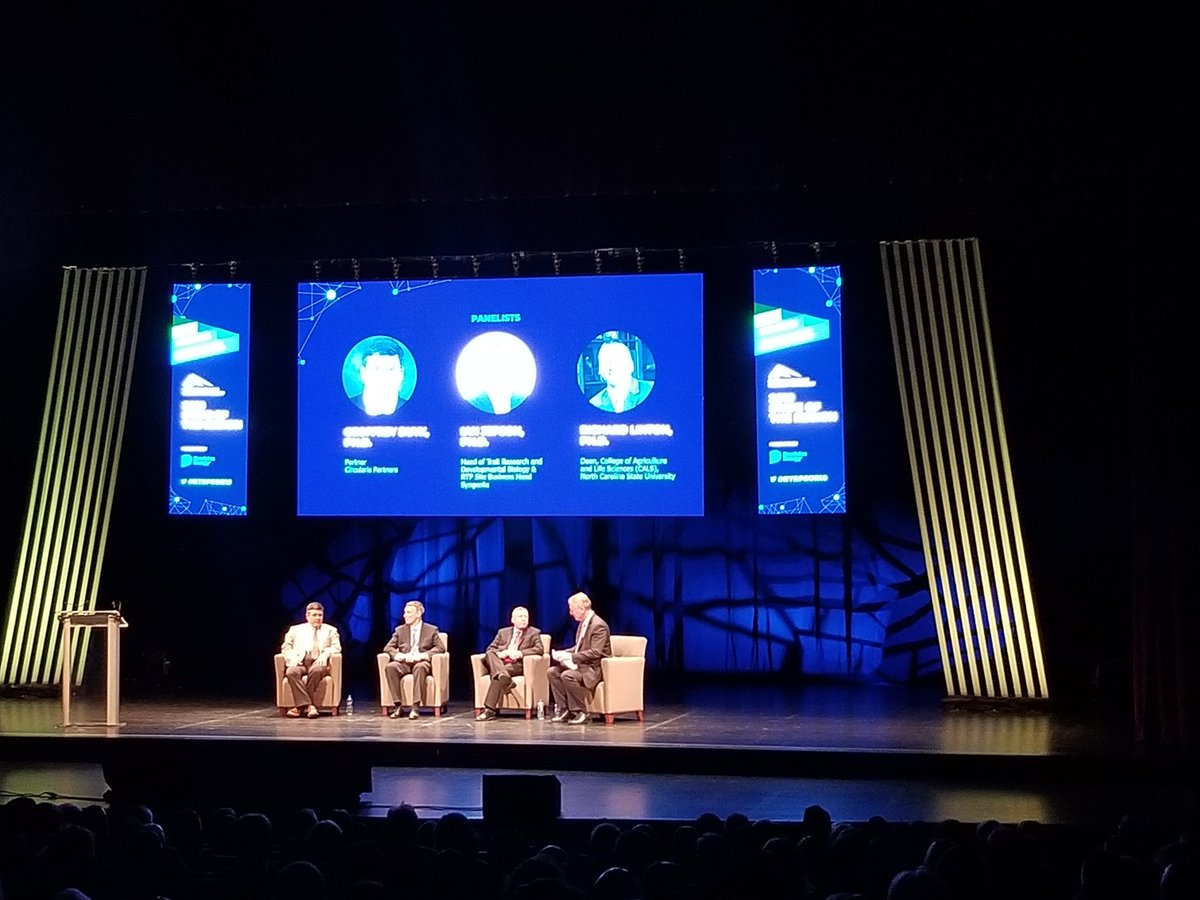 Panel at #RTRPSOR19 discussing RTP's future as an #agtech hub. The area is ripe for investment and innovative growth. <a href="/forrestfirm/">Forrest Firm</a> @david_morris94