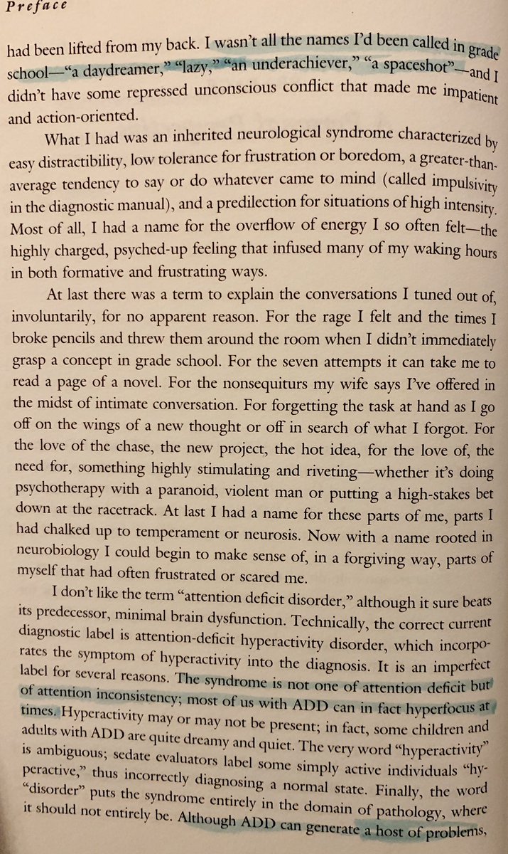 If you have it, it’s so so vital to take it seriously. I didn’t for years and I’m in awe of how much it’s been negatively(and positively!) effecting my life without realizing it was related. Here are some other helpful pages I liked as well! Incredible book. Sorry I highlight lol