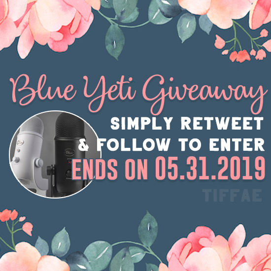 Tiffae's tweet photo. DOING A BLUE YETI GIVEAWAY. 
RT&amp;FOLLOW TO ENTER 💌💕
ENDS AT THE END OF THE MONTH
INTERNATIONAL SHIPPING !! ~✈ 
TANK U @BlueMicrophones for being awesome as always :) https://t.co/gCMtt6taH7