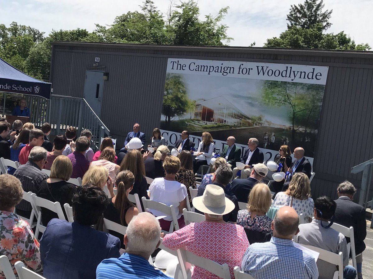 WoodlyndeAD's tweet photo. It was great to see Chris Fulco, previous Head of School, at the Groundbreaking ceremony! #groundbreaking #campusproject #campusmasterplan https://t.co/XluCGj5APa