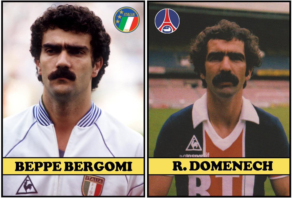 Separated at birth ? Beppe BERGOMI and Raymond DOMENECH in 1982
