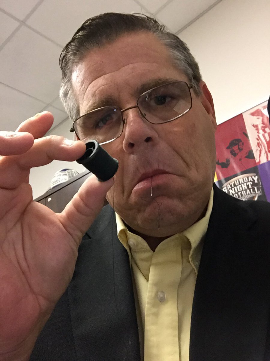 TheBigGuyWJCL's tweet photo. I need to apologize to my good friend @terryharvin See, I used to make fun of his reading glasses....well, I need them now especially when a button comes off my sports coat ten minutes before @WJCLNews starts. #SewingLifestyle https://t.co/yADFvBiA4A