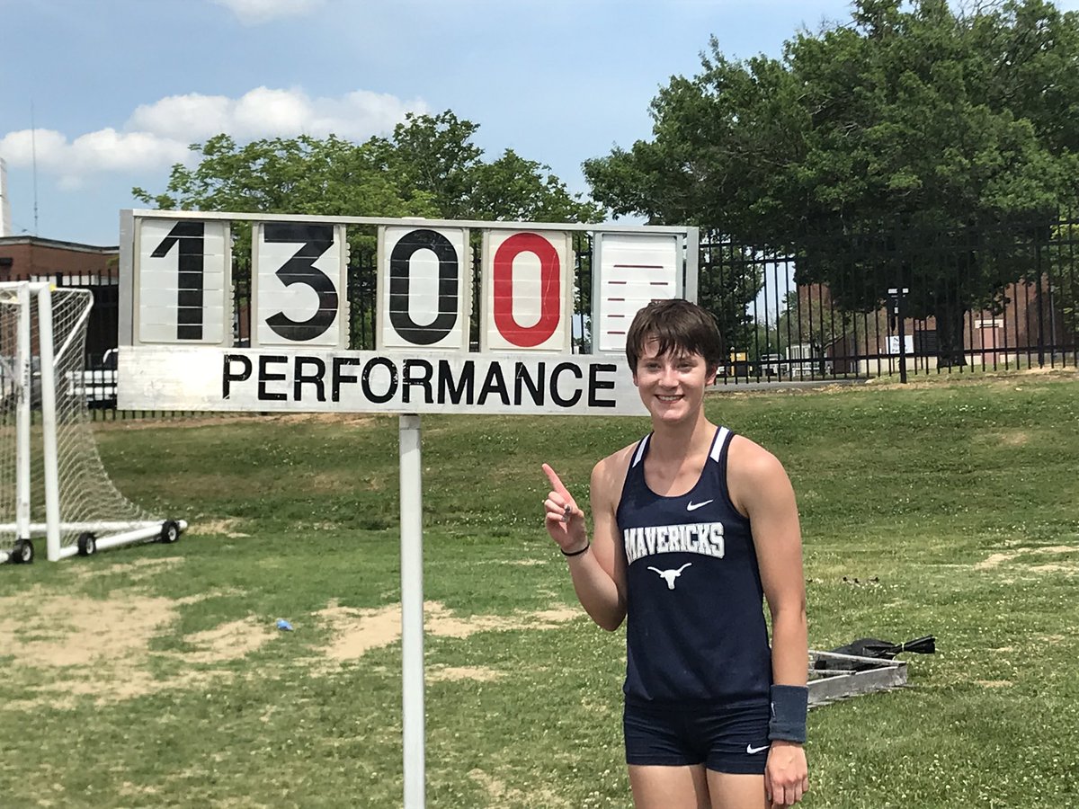ac_mavs's tweet photo. Brittany Bishop with the First Lady Mav state championship of the day but 3rd in a row in the Pole Vault!!  Great job Britt!! https://t.co/nOlCsDabym