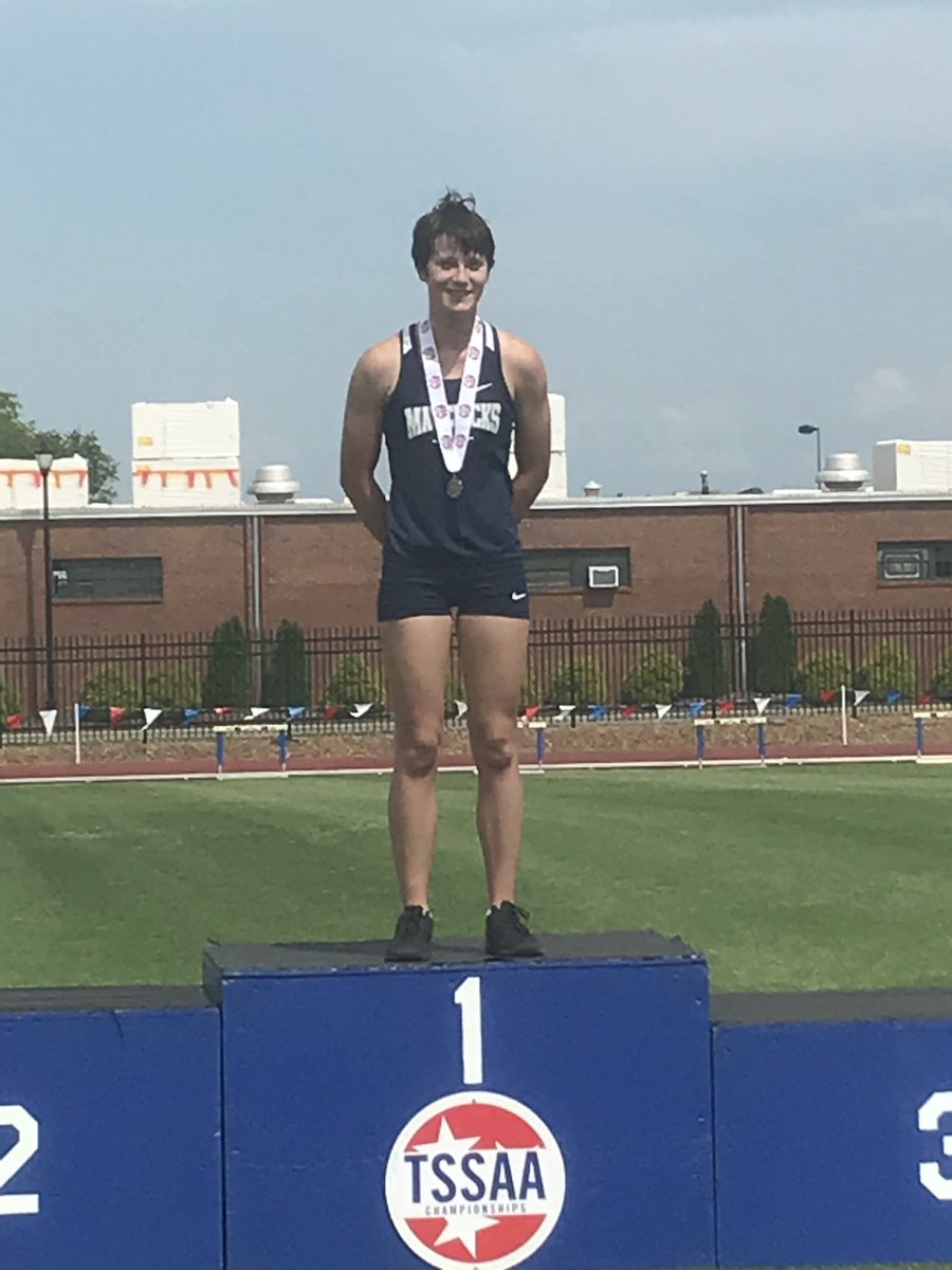 ac_mavs's tweet photo. Brittany Bishop with the First Lady Mav state championship of the day but 3rd in a row in the Pole Vault!!  Great job Britt!! https://t.co/nOlCsDabym