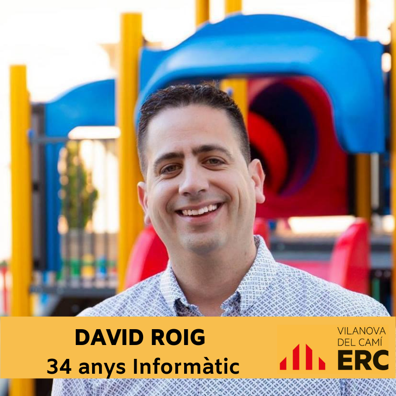 ERC_Vilanova's tweet photo. El 3r membre de la llista és en David Roig, el nostre "presi". Sempre al peu del canó, sempre pendent de tot. Ha fet que ERC Vilanova tornés a néixer més reforçada i amb més ganes que mai. Gràcies infinites, David! 💛

#Somil·lusió #SomResponsables
#SomEquip #SomVilanova https://t.co/CqnobdqFUl