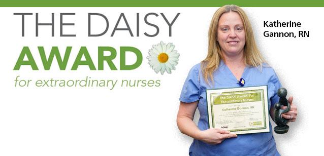 MFCHatWMC's tweet photo. Congratulations to Katherine Gannon, RN, a nurse in Maria Fareri Children’s Hospital’s Pediatric Intensive Care Unit, who was recently honored with a DAISY award in recognition of the expert care that she provides to her patients! #DAISYAward #MFCH https://t.co/cYo3yAmd6j