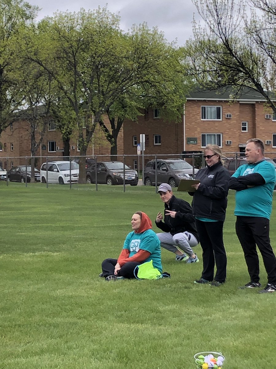 “Take a photo with a #fmwfcorpcup volunteer.” 

This works. 

#officesigncompany