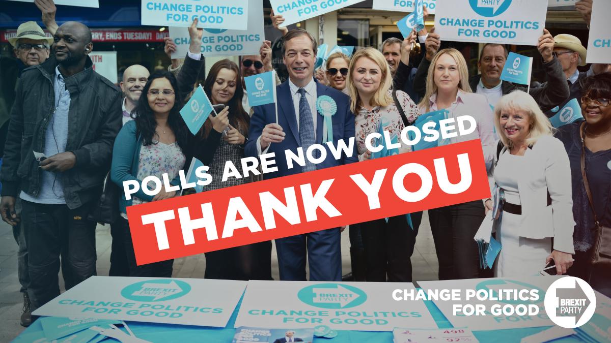 reformparty_uk's tweet photo. Polls are now closed! (If you're still in the queue you can still vote)
Thank you to everyone. https://t.co/A44nt3ecDc