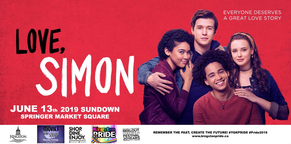 June officially marks Pride Month and we're celebrating with tons of events! 🌈 On June 13th, grab your lawn chair and watch Love, Simon at Springer Market Square in beautiful @downtownktown! More info #ygk: bit.ly/2WehbmP @KingstonPride @Reelout