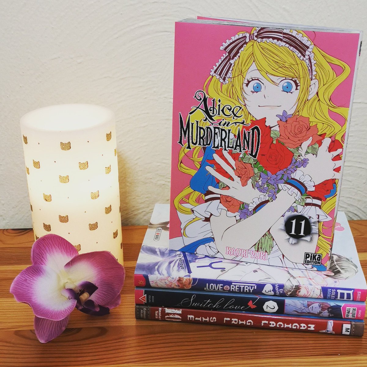 A_FictionAddict's tweet photo. Achats Manga
~ #AliceInMurderland Tome 11
C'est le dernier !! 😭
~ #MagicalGirlSite Tome 10
~ #SwitchLove Tome 2
~ Love & Retry Tome 3
J'ai été sage quand même, il n'y a pas de nouveauté 😁
J'avoue qu'en ce moment je regarde + de série que je ne lis 😅
#manga #addict #booklover https://t.co/Nlw07Vy4HP