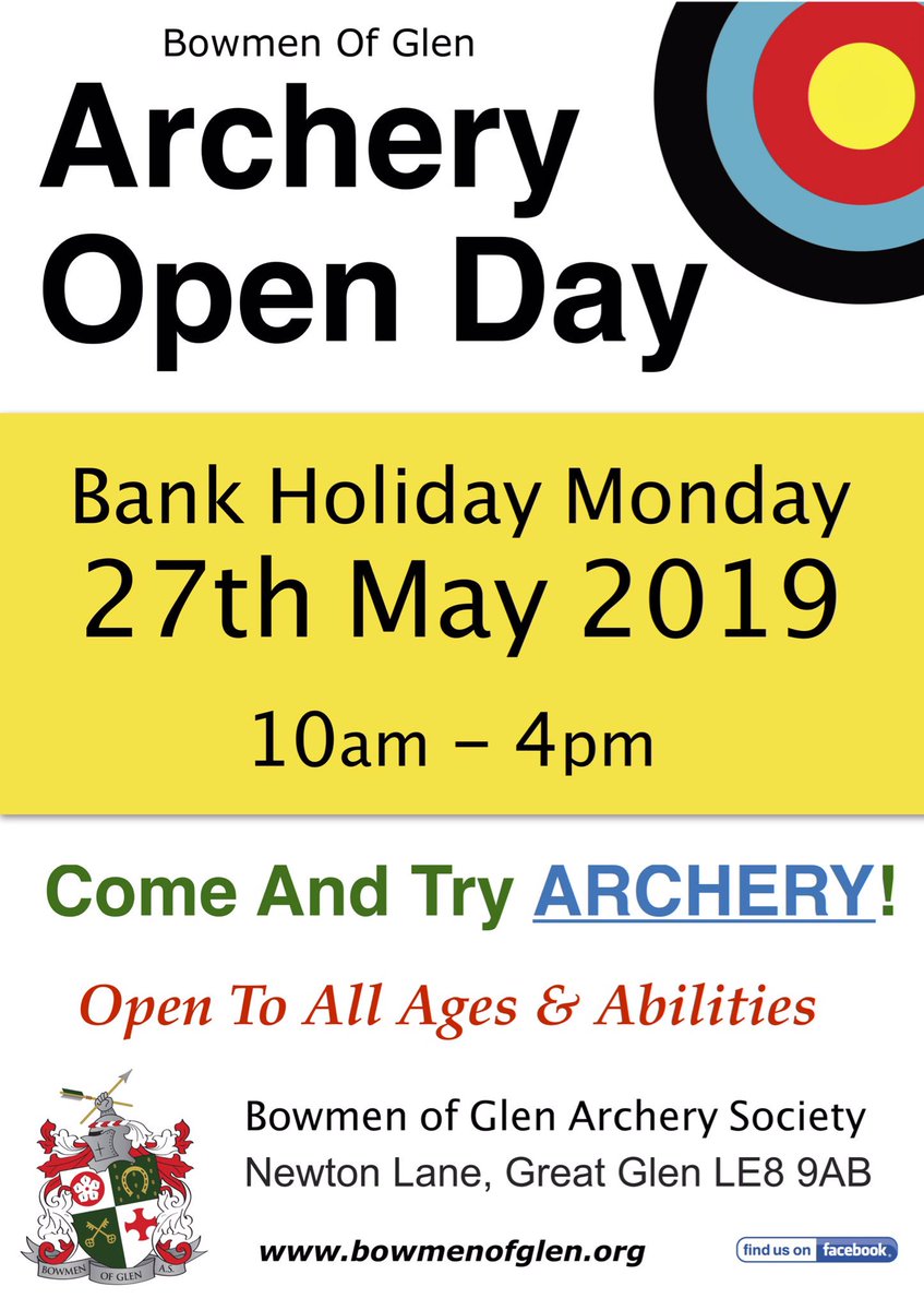BlitzPieces's tweet photo. Not quite our usual #VINTAGE post but its certainly a #vintagehobby . . . #archery.
If you are in Leicestershire and fancy trying Archery, now if your chance! The @bowmenofglen are having an Open Day with Bank Holiday Monday! 
#greatglen #tryarchery #archeryleics #bowmenofglen https://t.co/MracMVxC8E