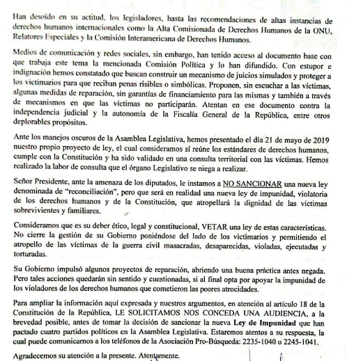 DPLF_info's tweet photo. We're deeply concerned that #ElSalvador Congress will pass proposed amendment to “Amnesty Law” today.
We urge the int'l community to take a firm stance in the defense of the rule-of-law & #HumanRights & to publicly urge Congress to refrain from approving this legislature. https://t.co/Hp2iSL2J0A