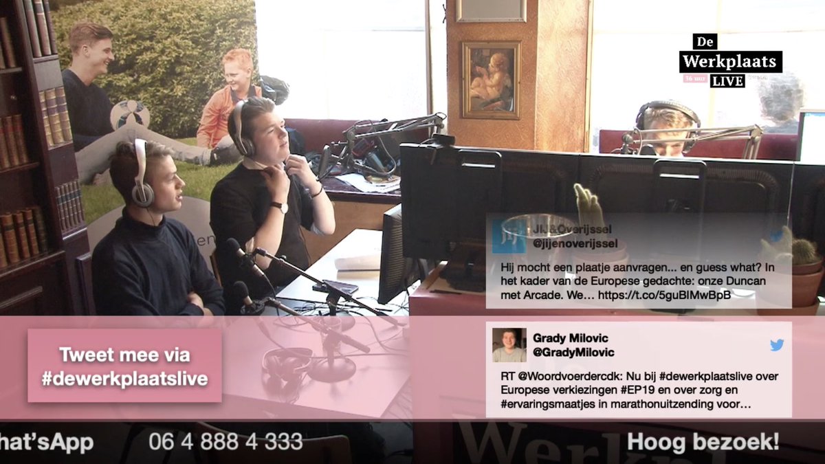 Kijk mee via uitdewerkplaats.nl/live #dewerkplaatslive
