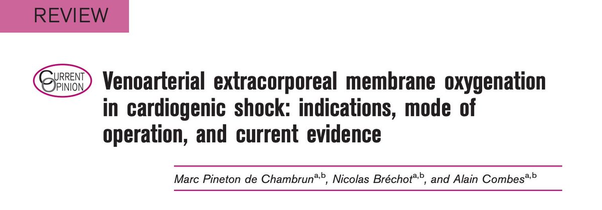 VA #ECMO allowing rapid improvement in oxygenation, suitable in severe biventricular failure less expensive compared with other devices, has emerged as the first-line temporary circulatory support to manage pts with severe or refractory cardiogenic shock bit.ly/2wgb3fe