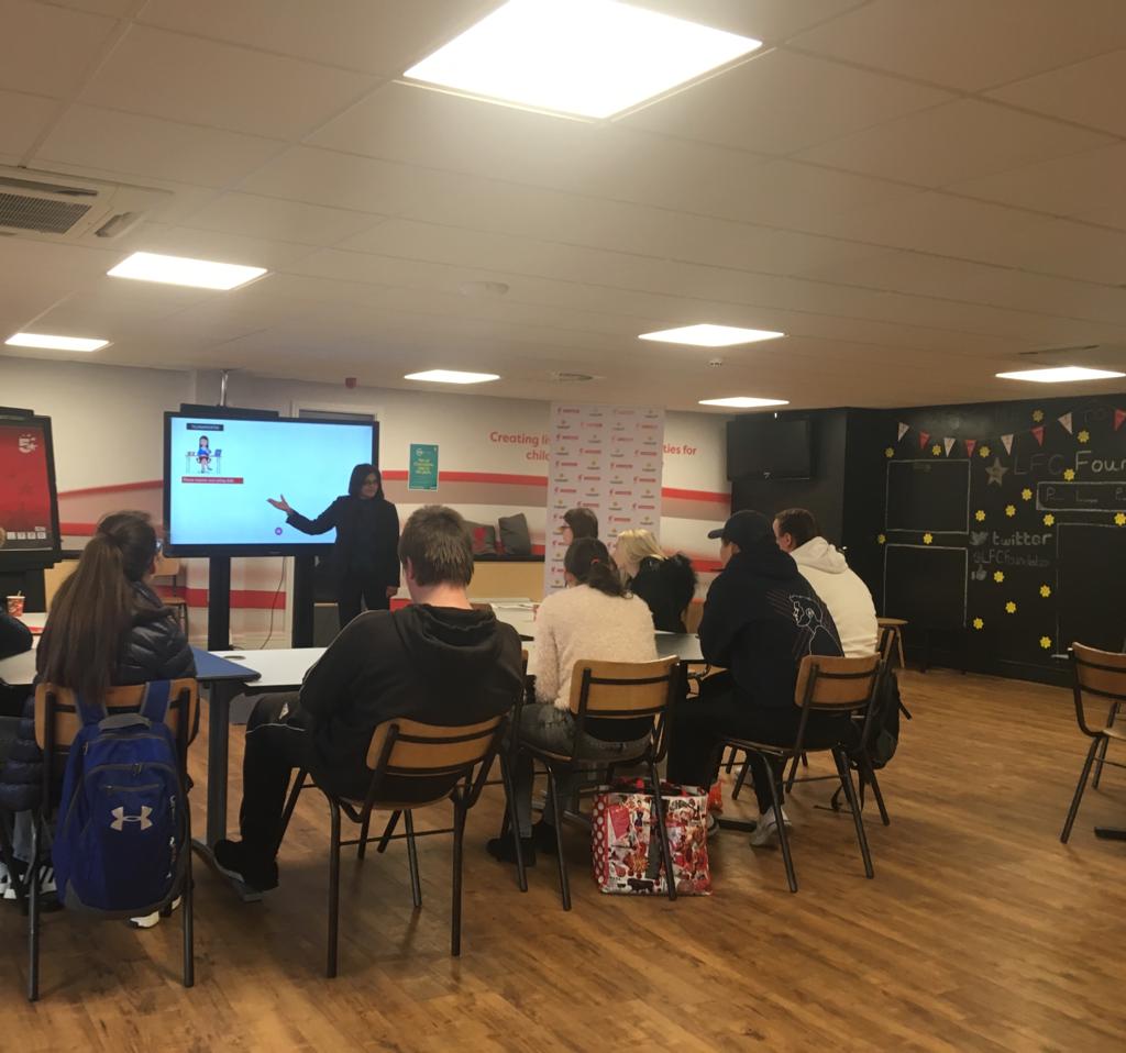 TigerWitGlobal's tweet photo. TigerWit was back in Liverpool today as part of our partnership with LFC Foundation’s #PLWorks event focused on employability &amp; education for young people not in work, education or training. Our Global Head Of Marketing Sharon gave a talk and then stayed for some 1-2-1 CV surgery https://t.co/twON8U0kgL