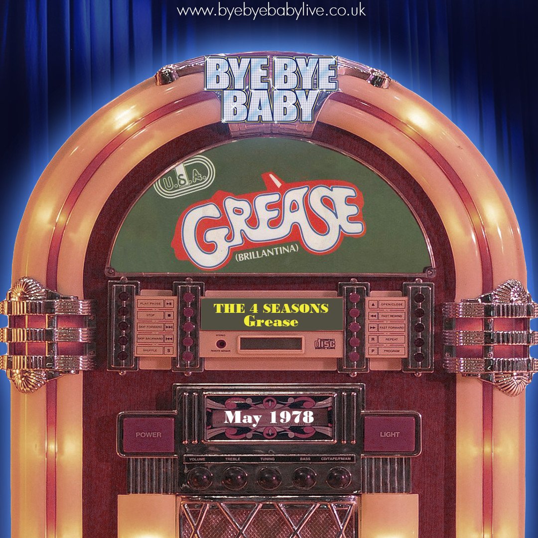 ByeByeBabyLive's tweet photo. Selling over 70 million copies worldwide, #Grease turned out to be #FrankieValli’s final No.1 single. Featuring twice in the soundtrack of Travolta’s famous production #Grease in 1978, it’s vibrancy is still putting people i... #ByebyeBabyLive #JerseyBoys #TributeBand #UKTributes https://t.co/EBFvXFN45K