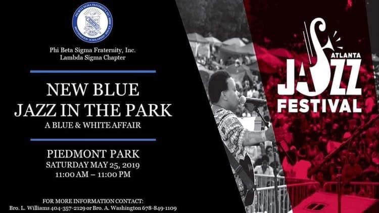 KappaIotaZeta's tweet image. It&apos;s that time! Join the Brothers of Lambda Sigma Chapter for a chill Saturday at New Blue Jazz in the Park this Saturday, May 25th. 11a - 11p. See the flyer for more details.

#phibetasigma #pbs1914 #lambdasigma #jazzinthepark #piedmontpark #atlantajazzfestival #blueandwhite