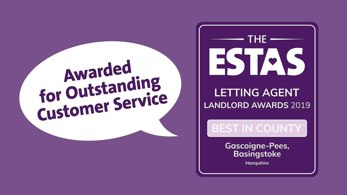 GPeesProperty's tweet photo. Huge Congratulations to our #Basingstoke #Lettings and #Sales teams for winning Best in County @The_ESTAS. This award comes purely from customer reviews, so thank you to everyone who voted for us #customerservice #bestofboth #GPees https://t.co/pLHLGyYevx