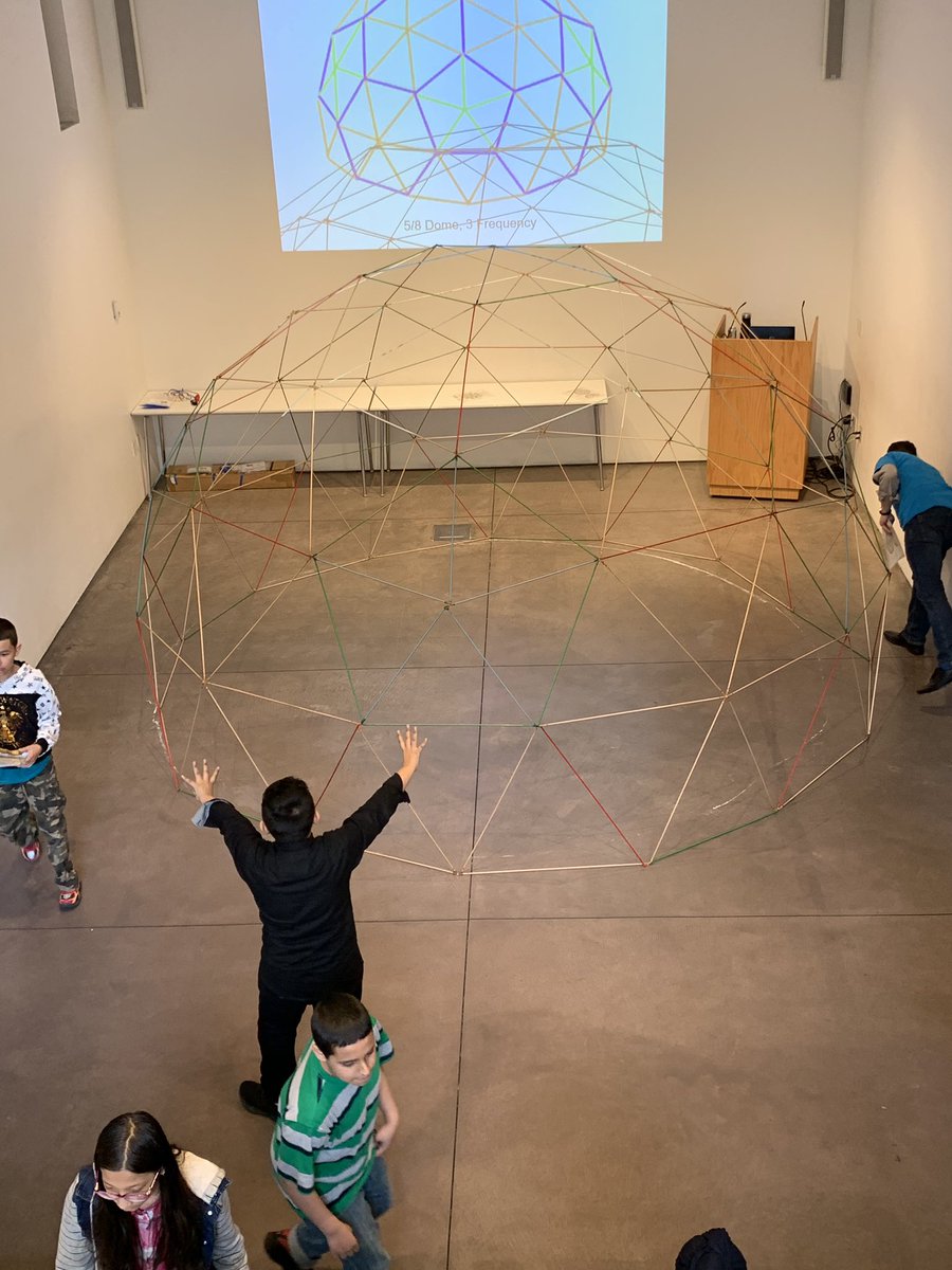 MrsPodber's tweet image. Our students “willed” the geodesic dome into being! What a wonderful trip to @CenterForArch #ps56q @District27NYC  #fifthgradetrip
