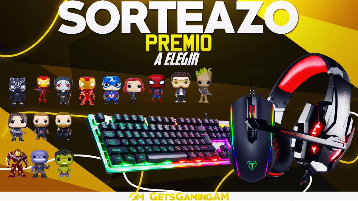 GetsGamingAM's tweet photo. #Sorteazo de Premio a Elegir. 😱🎁

▶Funko PoP a Elegir
▶Auriculares Gaming
▶Teclado Mecánico
▶Ratón RGB 7200 DPI 

Envío Internacional🌐

Finaliza el 14/06 ⏳

¡Mucha suerte a tod@s! 🍀

Enlace: https://t.co/VFyzBlQzZe https://t.co/aDalqN4VmY