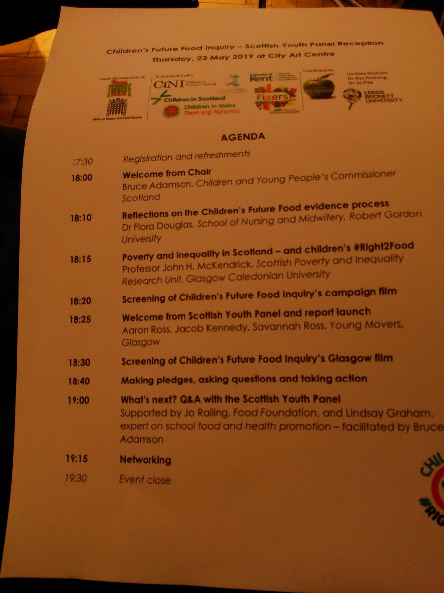 FlorenceBScot's tweet photo. Warm welcome from the young meeters and greeters at #right2food launch https://t.co/I0R2EoUfJ7