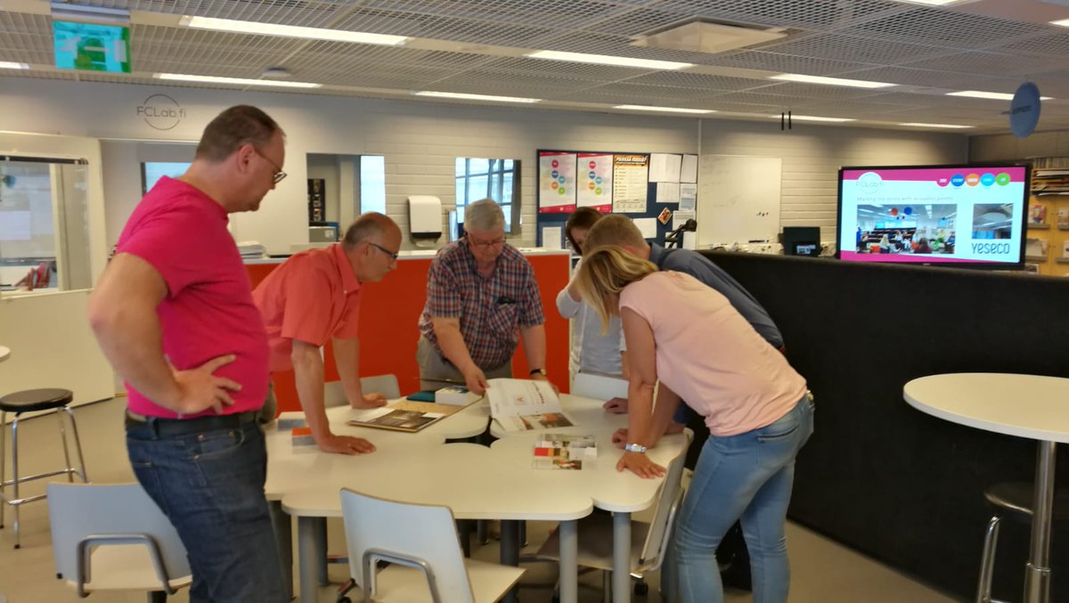 FclabFi's tweet photo. Aivar Hiio & co from the Estonian Innovation Centre #HITSA visited FCLab Tampere yesterday! We were happy to meet colleagues from Estonia and also to bring #Hitsa and #Yeseco together! https://t.co/nysZU0JNe0 https://t.co/qqV8oozAAf