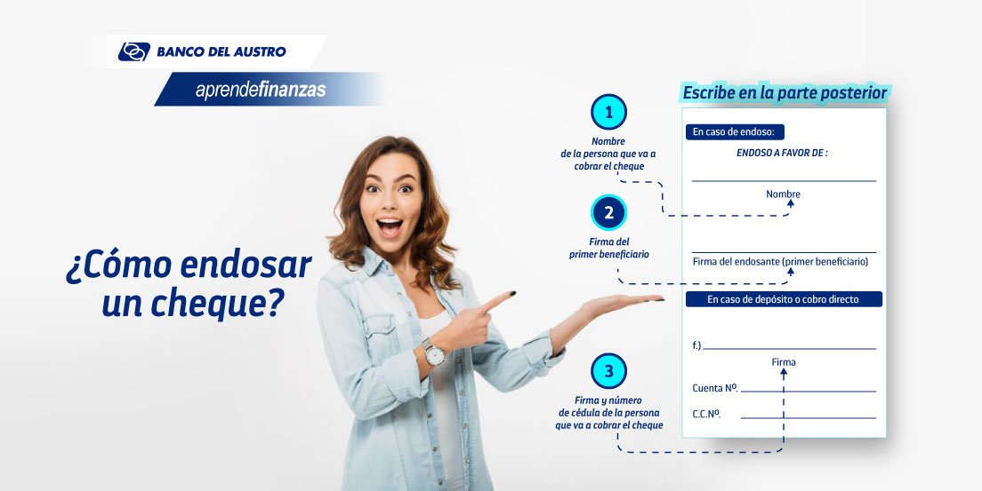 Banco Del Austro En Twitter Aprendefinanzas Con Banco Del Austro Conoce La Manera Correcta Para Endosar Un Cheque Y Mucho Mas Visitando Nuestro Programa Aprende Finanza O Ingresando En Https T Co Fopatdf2wo Https T Co 4euae5ntus