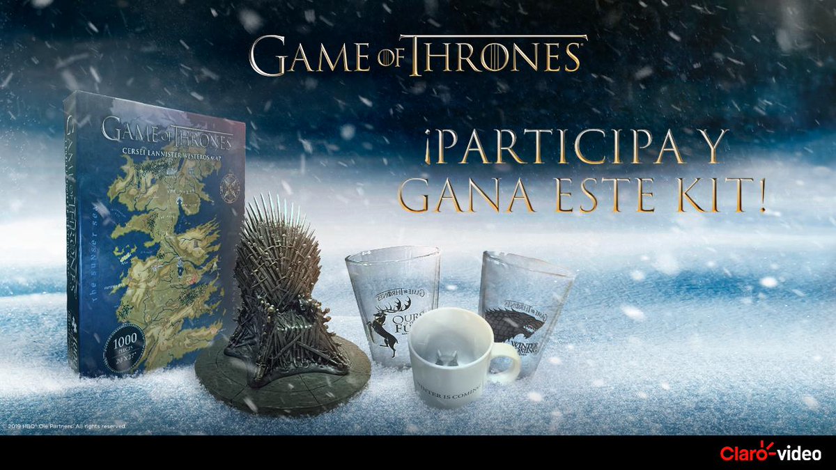 ClaroVideoMx's tweet photo. Estás cada vez más cerca de llevarte un kit exclusivo de #GameOfThrones. 🔥🐉

Si no ganaste en nuestra dinámica para asistir al #GOTFest, consulta la trivia en nuestro Facebook, debes estar suscrito a #HBOEnClaroVideo. ⚔️🐺 https://t.co/5u3sA0O9sq https://t.co/9G2ZeQTvdX