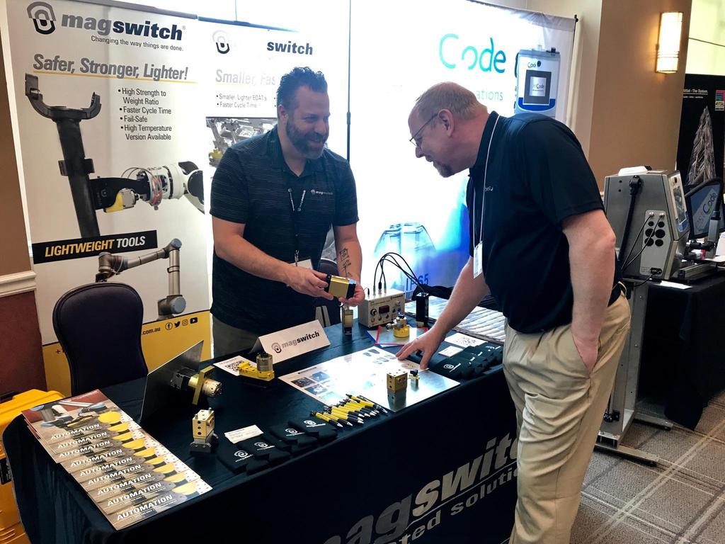Magswitch_Tech's tweet photo. The booth is up and we are live at the C&E Industrial Automation Show in Louisville, KY! Stop by to see our automation products and find out how they can go to work for you!
#C&EAutomationShow #Automation #Magswitch #Revolutionaryproducts https://t.co/YM2M4DVc8J