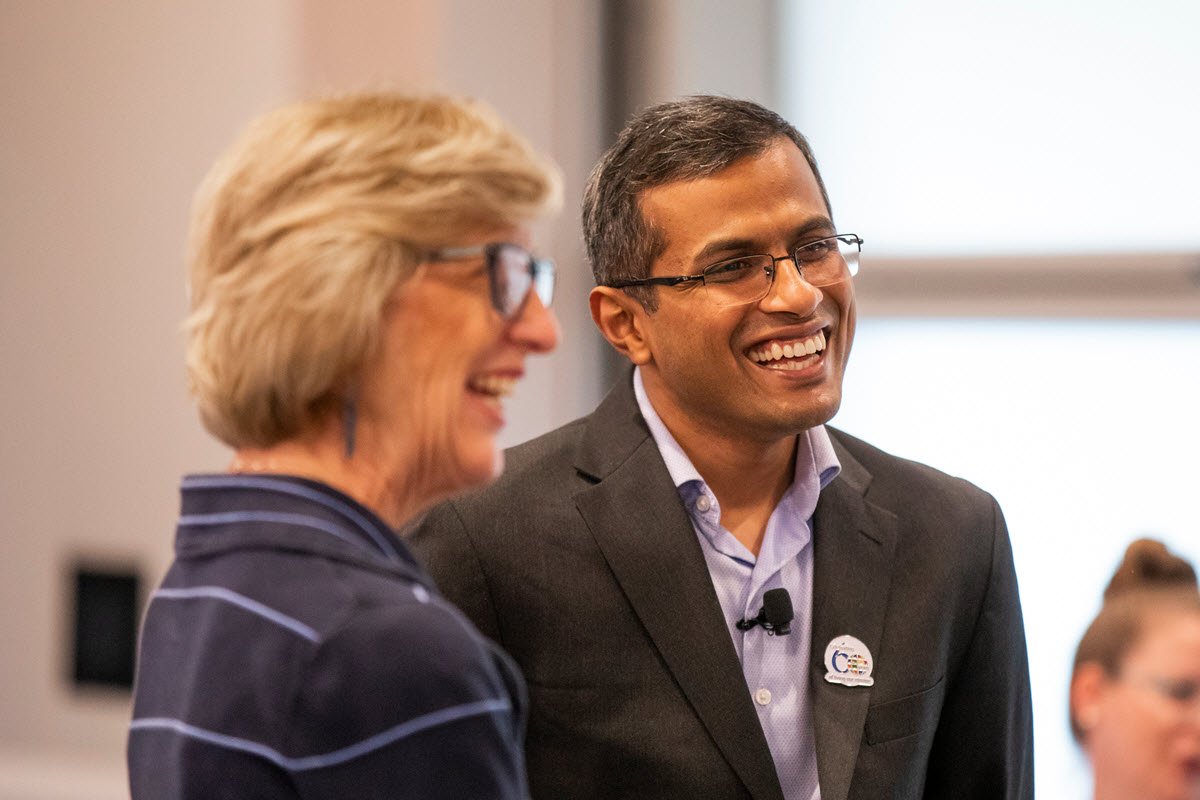 RTI_Intl's tweet photo. #tbt On May 3rd, we had the pleasure to have the @gatesfoundation very own Sindura Ganapathi @sindurabg as part of our 60th Anniversary celebration #RTI60 Check out our recap of his lecture on the importance of #partnerships https://t.co/qYYPz4JKpe https://t.co/8fmUDGWsIs