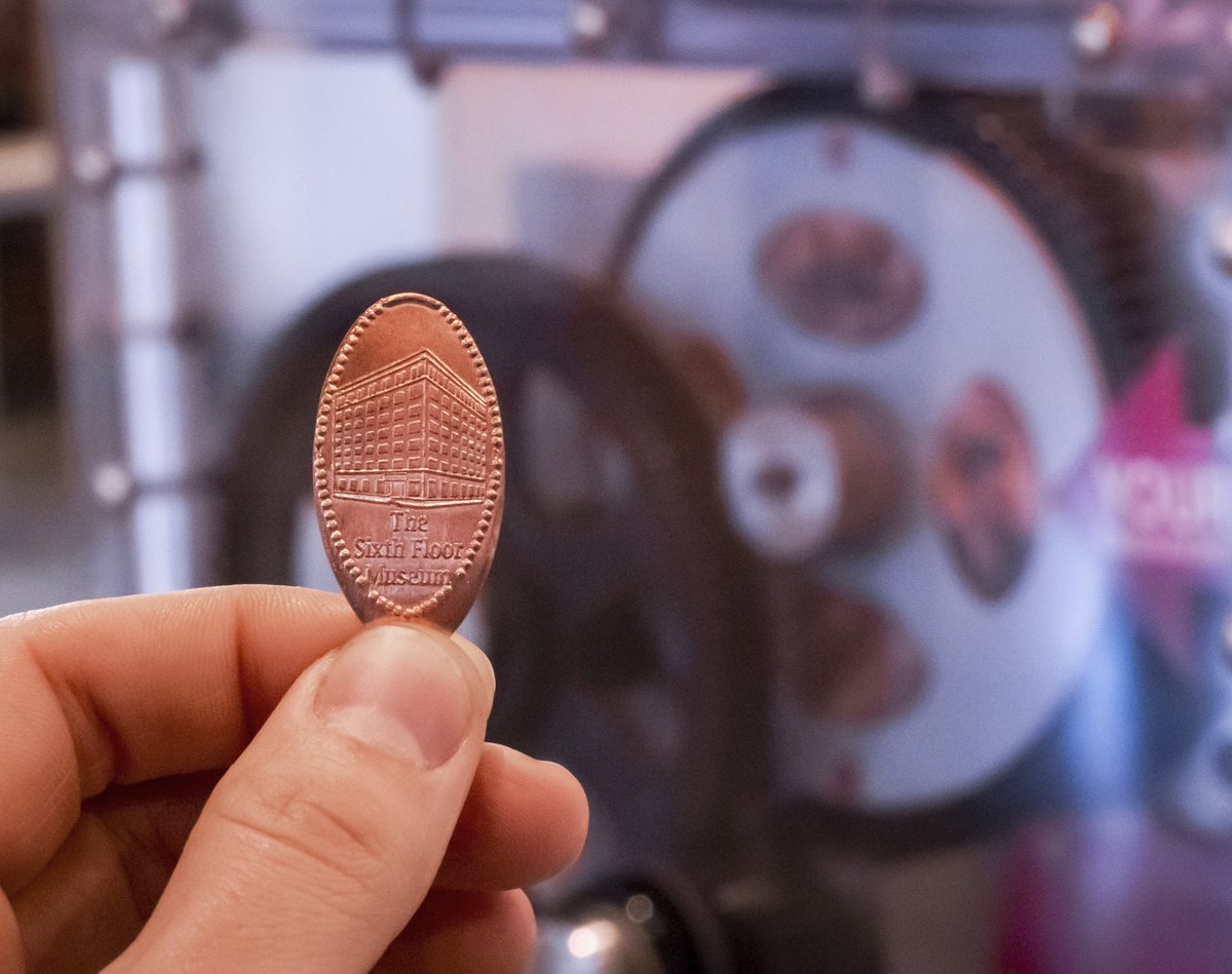 SixthFlrMuseum's tweet photo. It’s National Lucky Penny Day, so come press your luck at the Museum Store + Café. Pressed pennies date back to the World’s Columbian Exposition held in Chicago in 1893. If you’re a collector of these unique elongated coins, you’re considered an exonumist. #PressedPenny https://t.co/ggRYBibyJk
