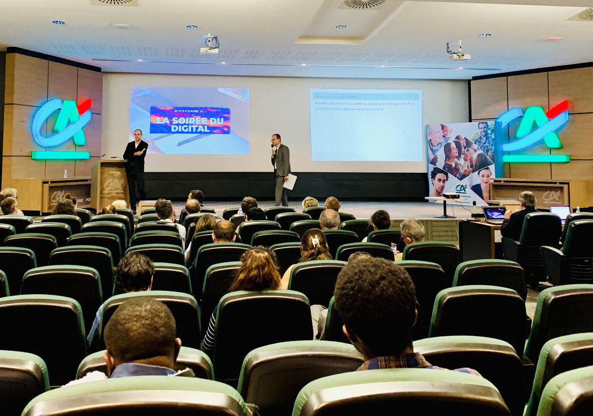 Soirée du #numérique avec le  <a href="/Credit_Agri_TP/">Crédit Agricole de la Touraine et du Poitou</a> 🤗😀