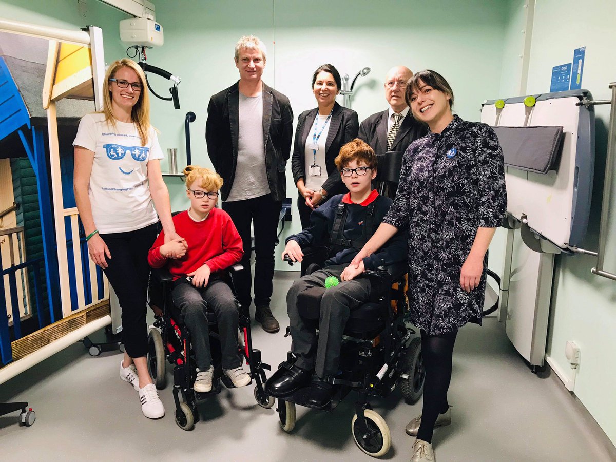 alison_beevers's tweet photo. Emily and Mylor opening the new #ChangingPlaces toilet today @DBH_NHSFT Doncaster Royal Infirmary! #IncLOOsion ❤️ We know sooo many families, individuals who frequent this hospital and need access to a fully accessible toilet. It will make a huge difference x @teamfeddo https://t.co/JrPBWTxQcb