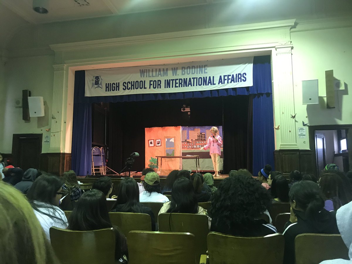 ByDenisDevine's tweet image. Stoked to be here @BodineHS to watch students perform @PCCYarts-funded short plays, under guidance of recent Lindback Award-winning art teacher Marita Fitzpatrick! #picassoProject @PCCYteam @PHLschools #phled