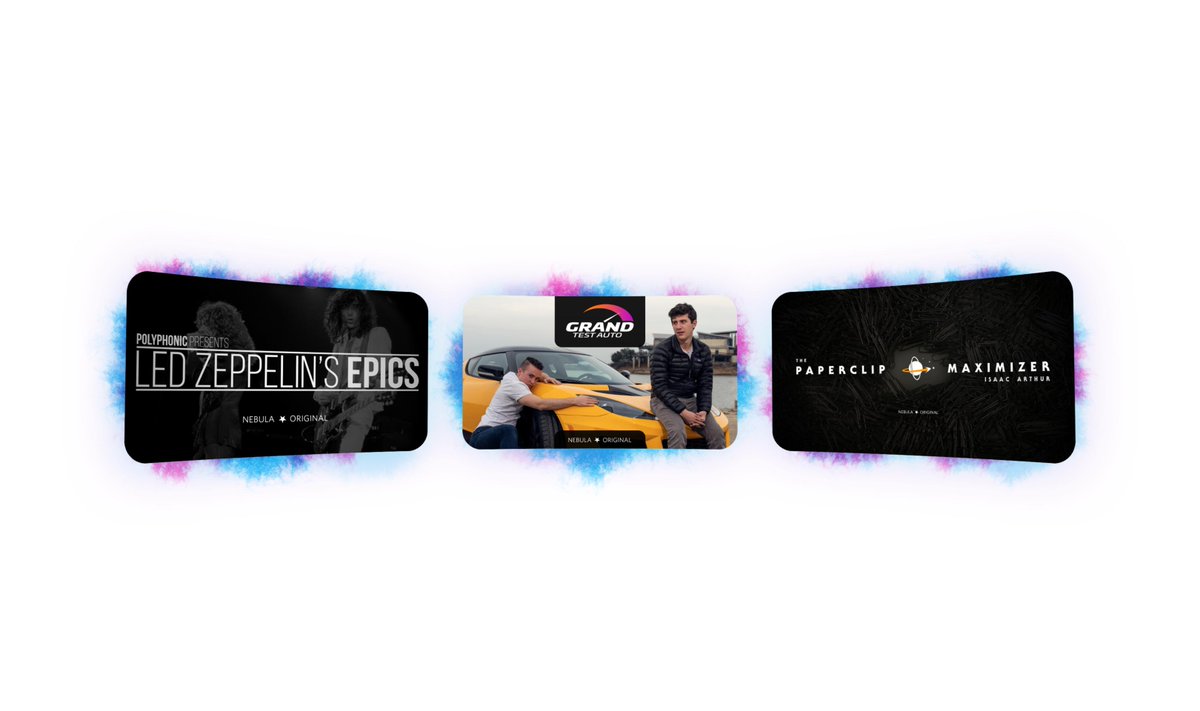 Brand new, exclusive videos from <a href="/WatchPolyphonic/">Polyphonic</a>, <a href="/_SecondThought/">JT Chapman 🇵🇸</a>, and <a href="/Isaac_A_Arthur/">Isaac Arthur</a>, with so much more to come. Support your favorite creators for $5 per month at watchnebula.com