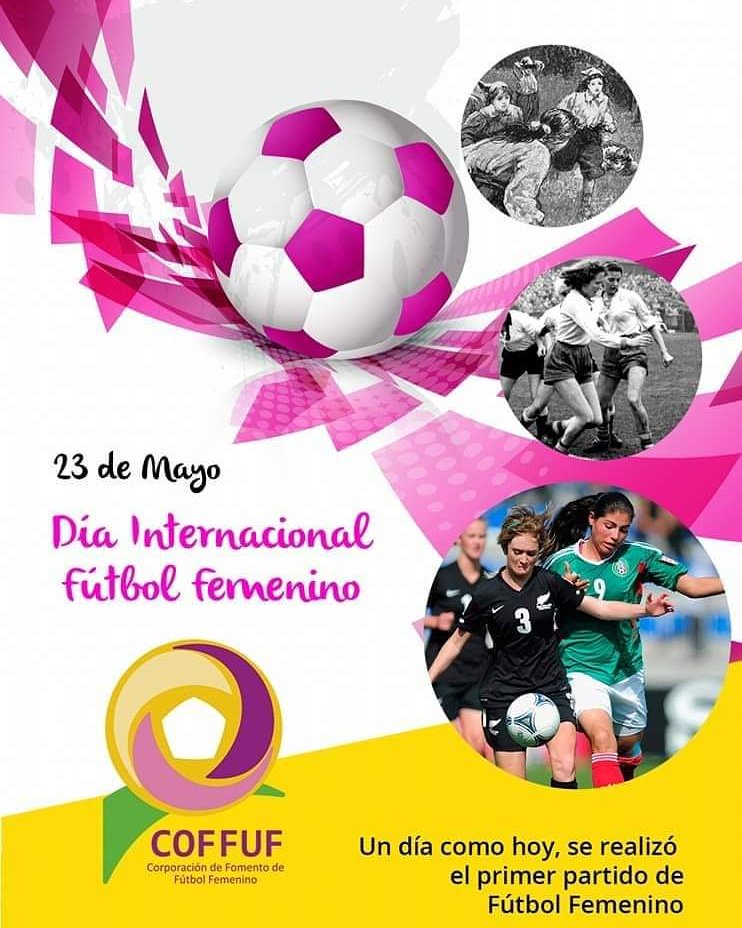 Hoy 23 de mayo se conmemora el Día internacional del Fútbol Femenino, en recuerdo del primer partido celebrado en Glasgow, en 1892.Un abrazo de gol a todas las jugadoras, de todas las edades y razas, que día a día se esfuerzan por practicar, fortalecer y difundir el futfem